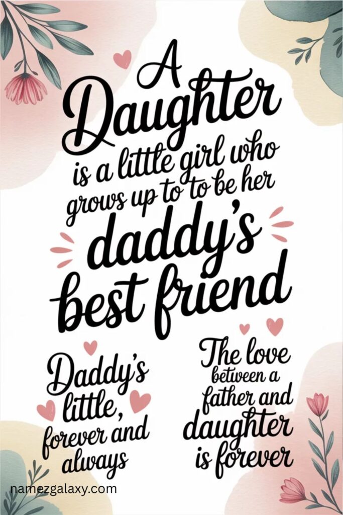 Cute Daddy Daughter Quotes