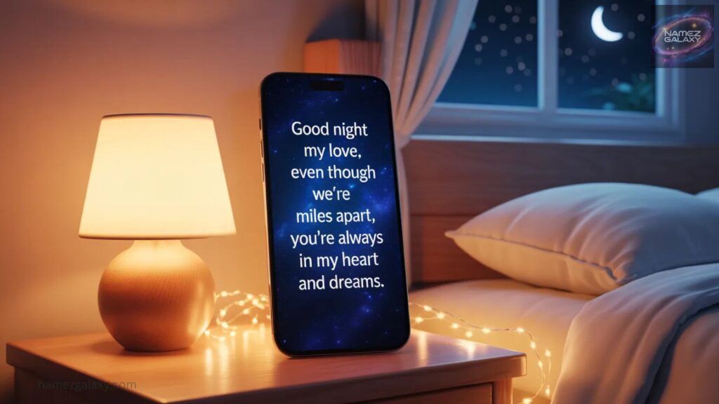 Good Night Message for Him Long Distance