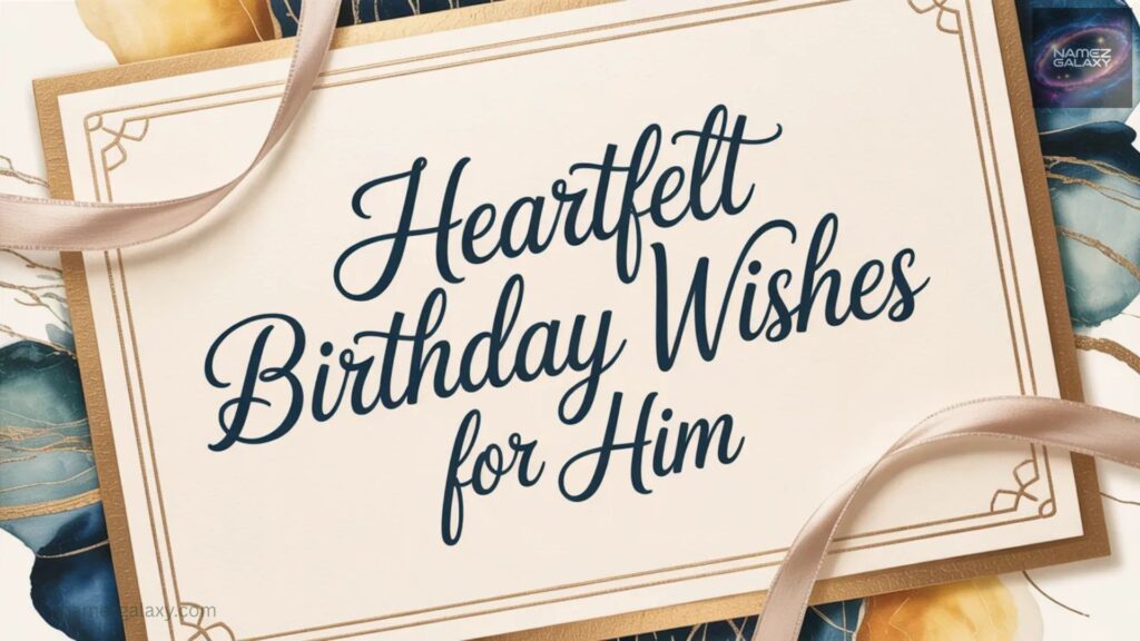 Heartfelt Birthday Wishes for Him