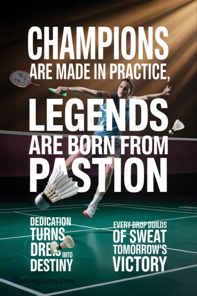 Inspirational Badminton Quotes About Passion and Dedication