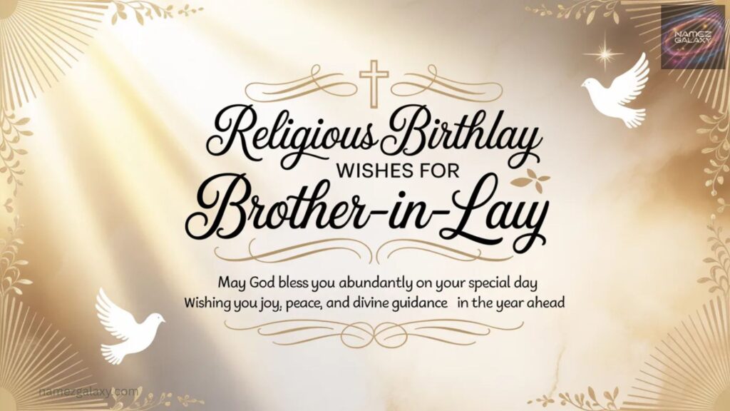 Religious Birthday Wishes for Brother-in-Law