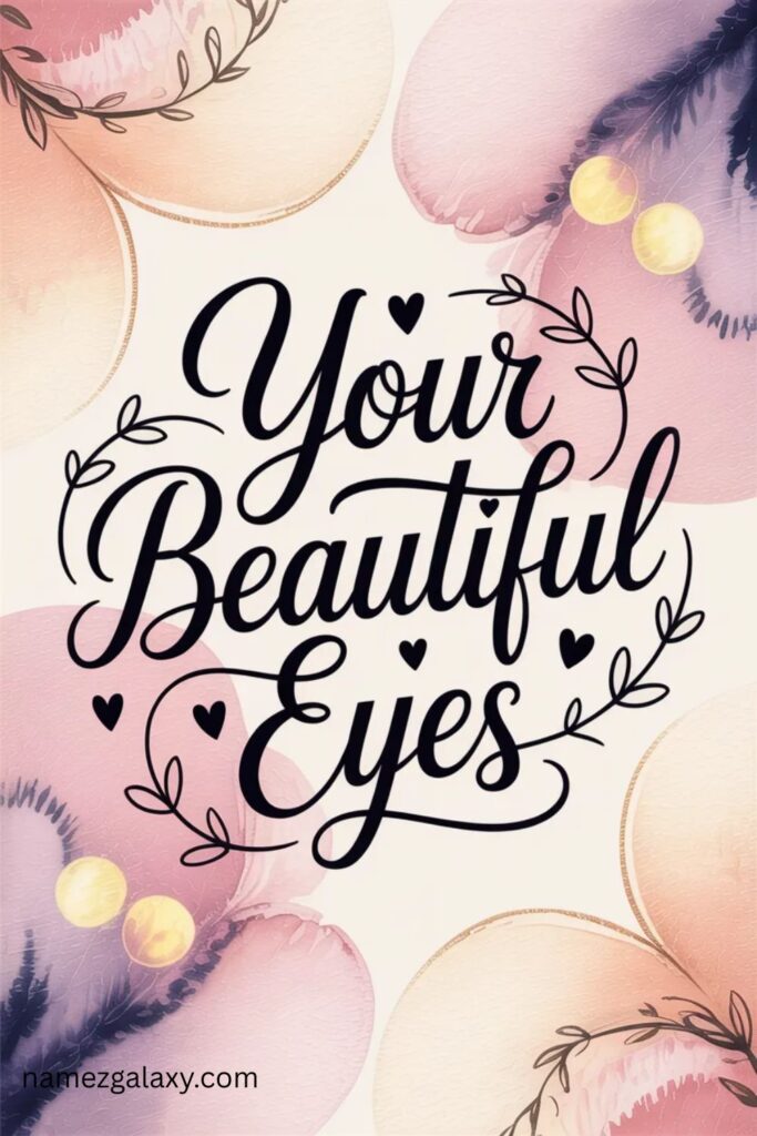 Your Beautiful Eyes Quotes