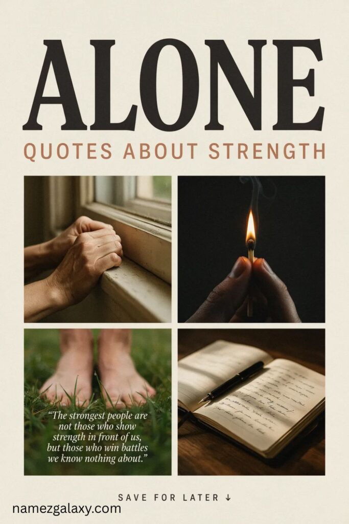 Alone Quotes About Strength