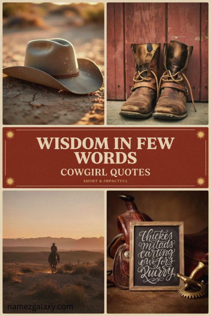 Wisdom in Few Words: Cowgirl Short and Impactful Quotes