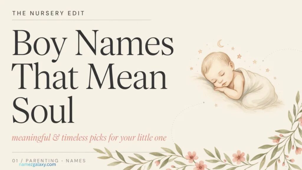 Boy Names That Mean Soul