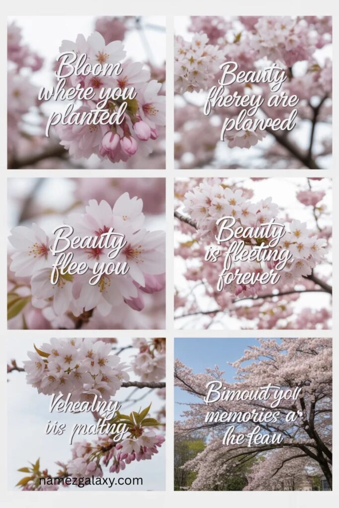 Cherry Blossom Captions