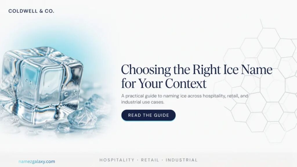 Choosing the Right Ice Name for Your Context
