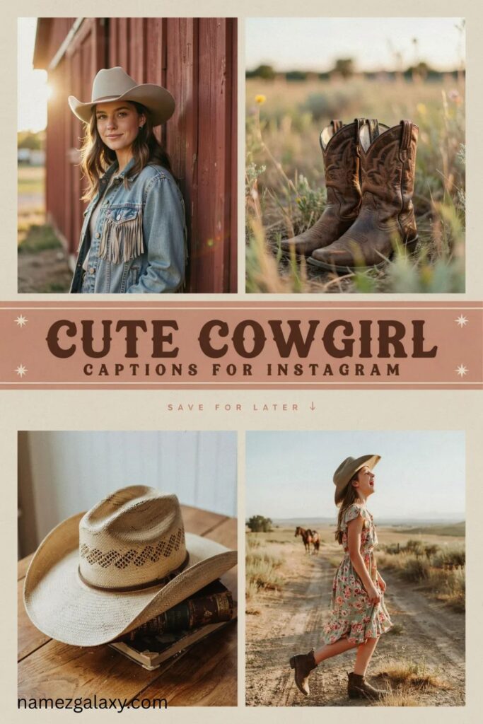 Cute Cowgirl Captions for Instagram