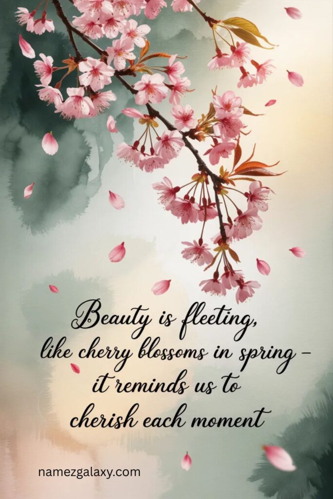Deep Cherry Blossom Quotes About Impermanence