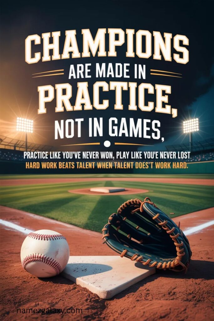 Encouraging Baseball Quotes About Practice