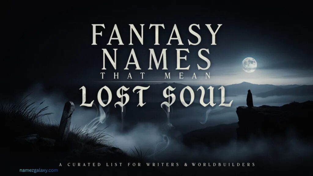 Fantasy Names That Mean Lost Soul