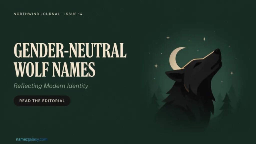 Gender-Neutral Wolf Names Reflecting Modern Identity