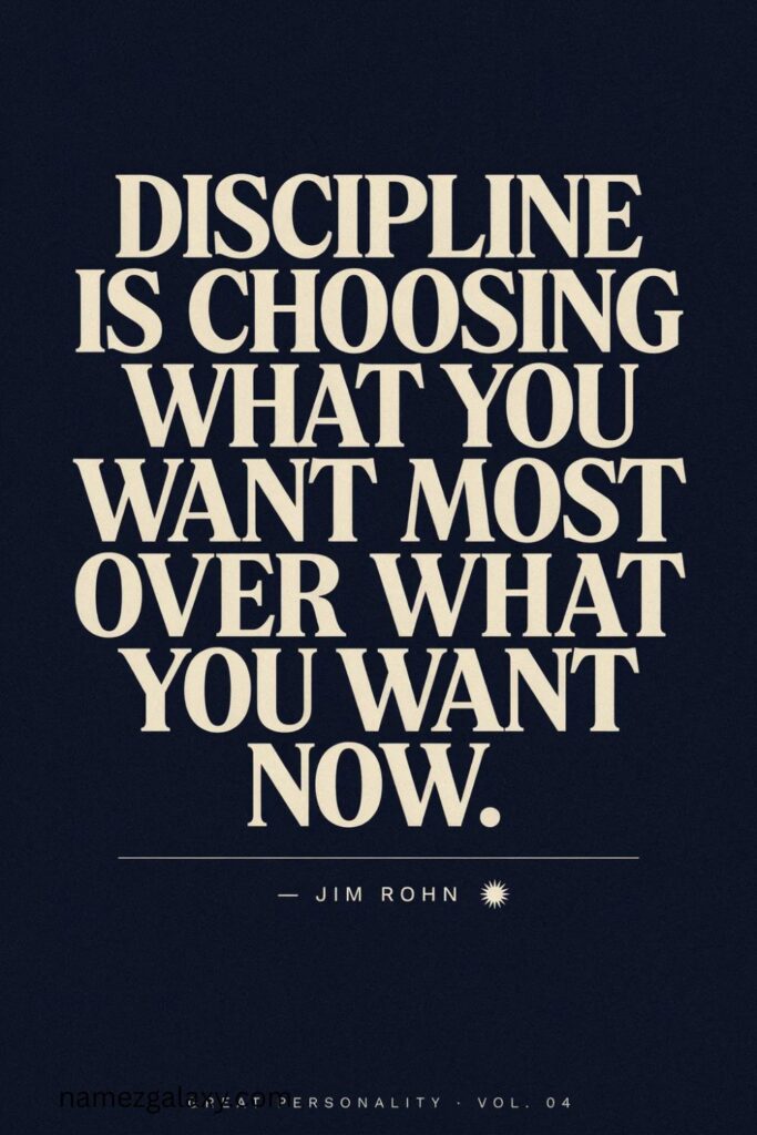 Great Personality Quotes About Discipline and Determination