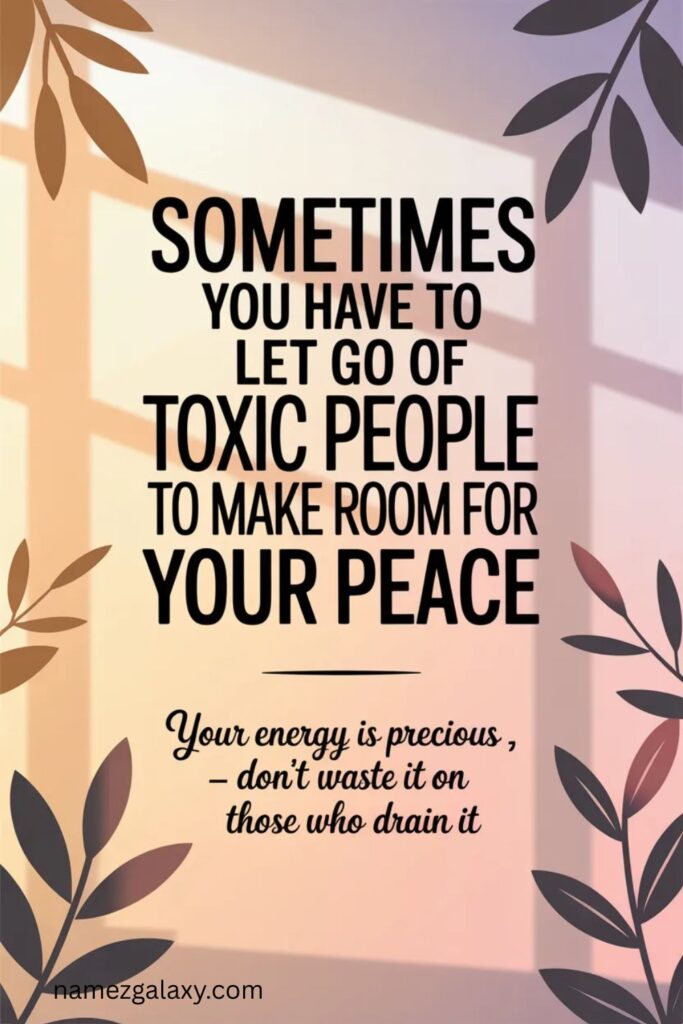 Letting Go of Toxic People Quotes
