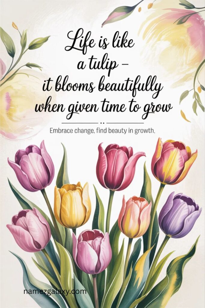 Meaningful Tulip Quotes About Life and Change