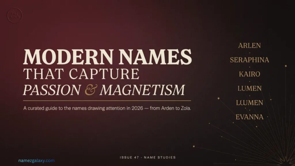 Modern Names That Capture Passion and Magnetism
