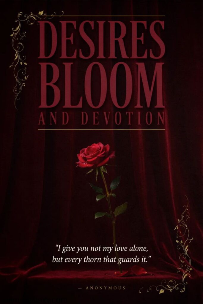 Red Rose Quotes About Desire and Devotion