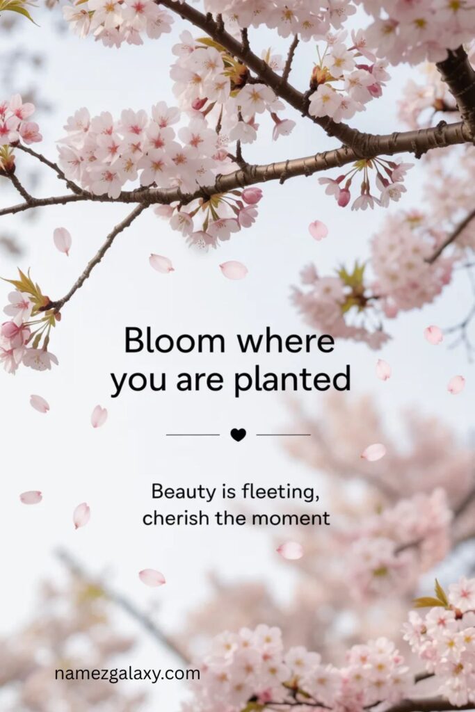 Short Sakura Quotes for Instagram Captions