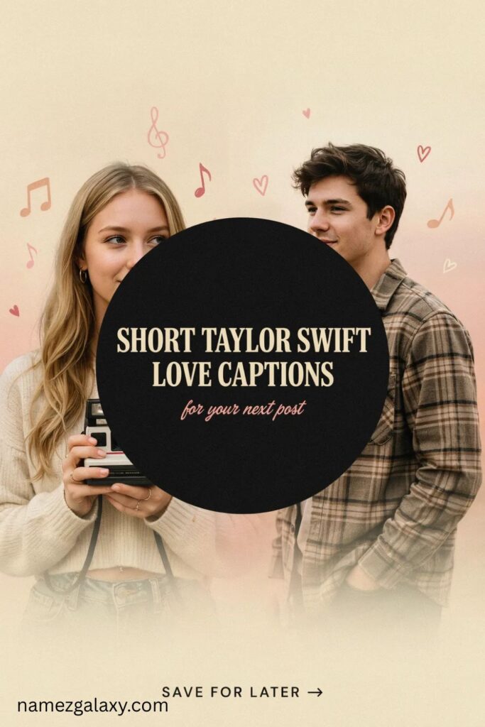 Short Taylor Swift Love Captions
