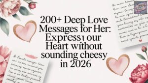 200+ Deep Love Messages for Her Express Your Heart Without Sounding Cheesy In 2026