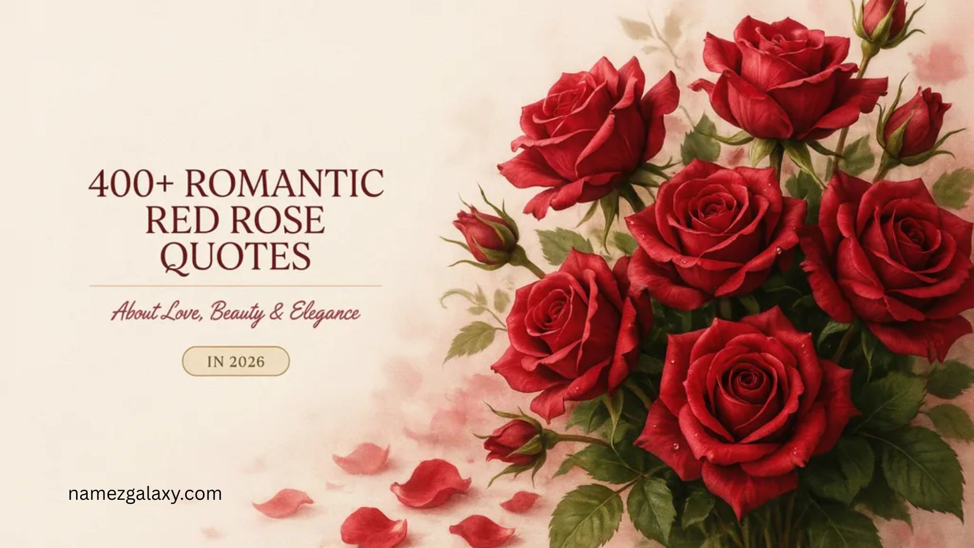 400+ Romantic Red Rose Quotes About Love, Beauty & Elegance In 2026
