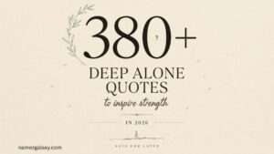 380+ Deep Alone Quotes to Inspire Strength In 2026